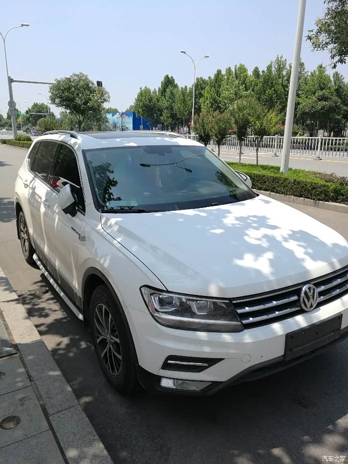 途观l极光白两驱豪华版1000km油耗汇报