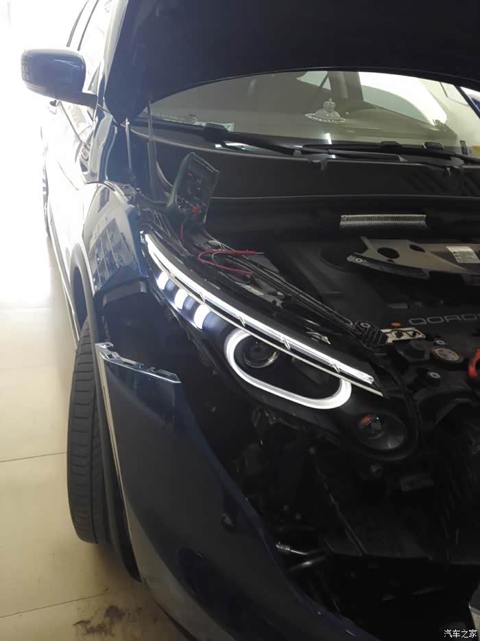 【图】观五大灯鲨鱼腮点亮效果图_观致5论坛_汽车之家论坛