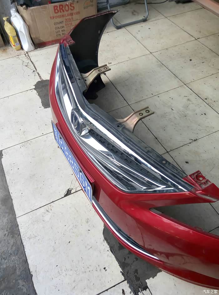 【无锡长安车友会】逸动前保险杠修复记