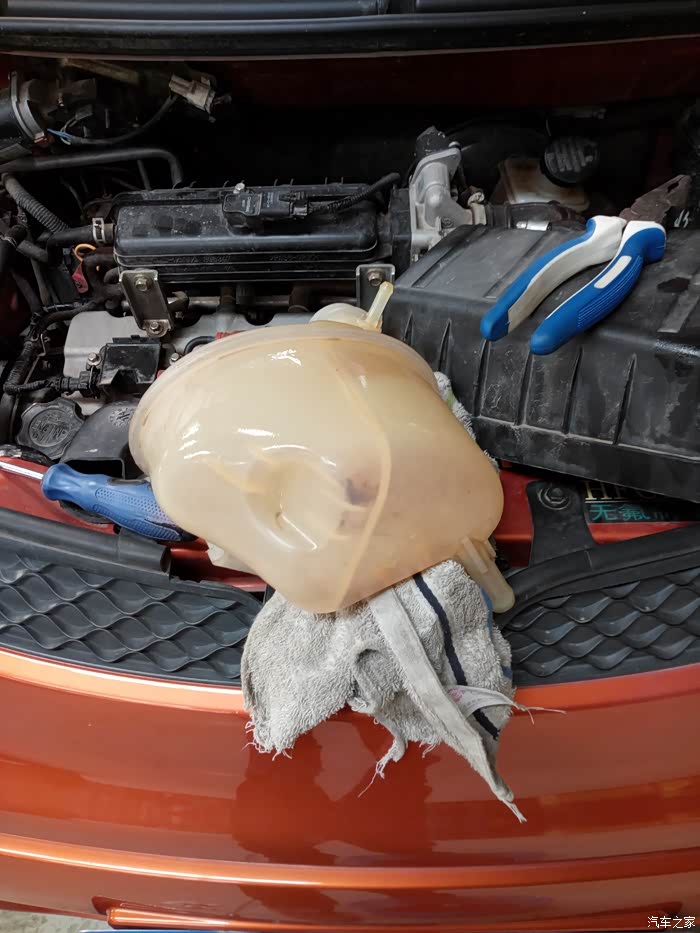 【图】【山东长安车友会】好好学习,给小奔换防冻液_奔奔mini论坛