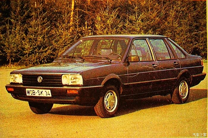 桑塔纳在海外一张德国版桑塔纳的老照片