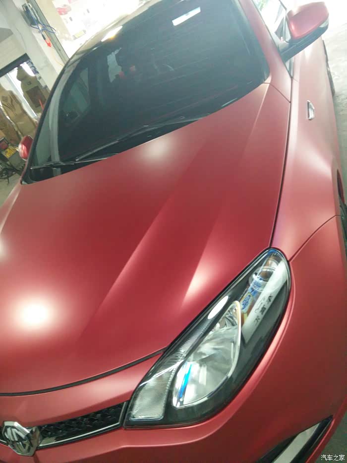 小六全车改色喷漆这叫啥磨砂红
