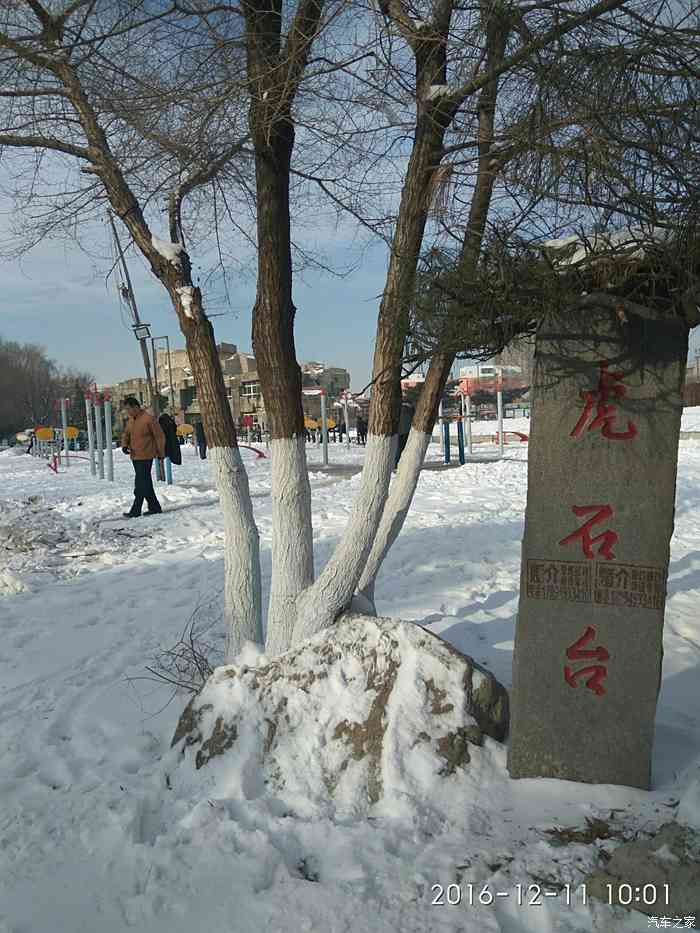 辽逸会闲来无事兜兜风虎石台公园雪景