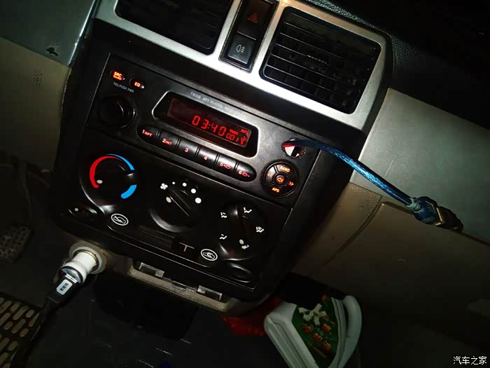 自己diy五菱荣光收音机改装usb线多图