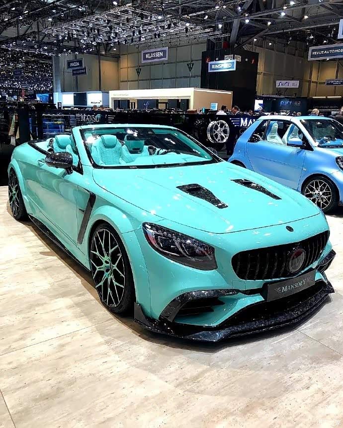 mansory改装的奔驰s63amg敞篷清新靓丽