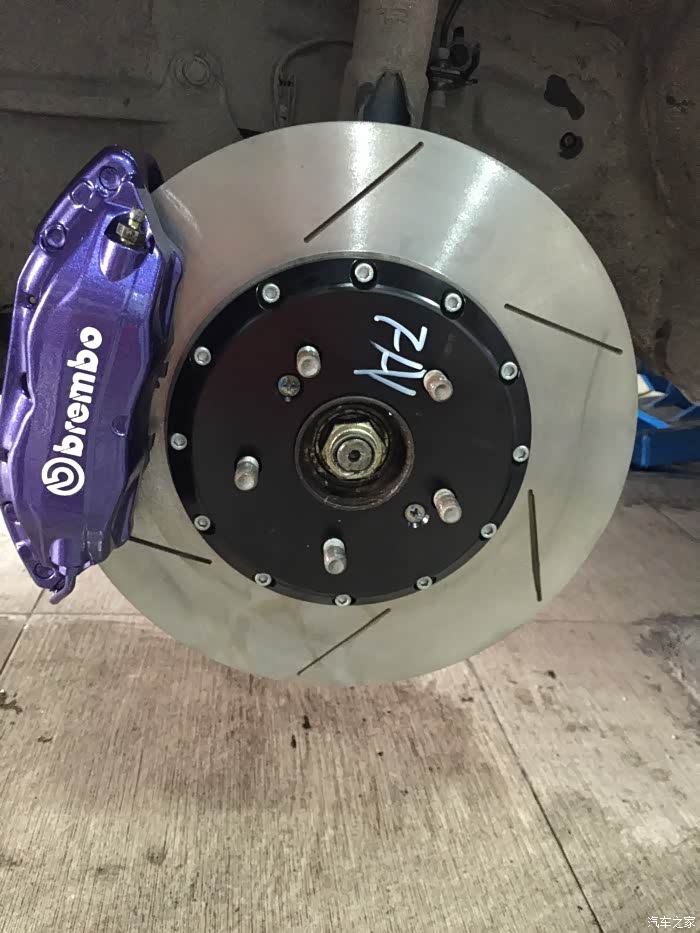 紫思翻新brembof50刹车实况