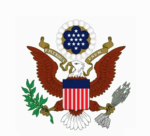 把美国国徽弄这里了,不太好吧