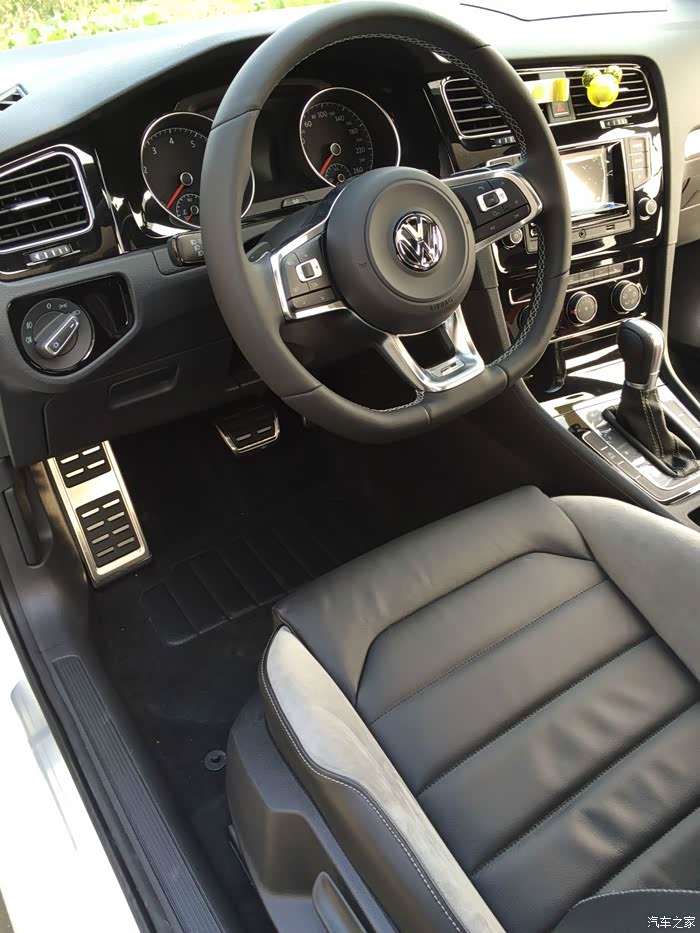 【图】【2016款白色rline自动提车贴】左眼皮跳跳,车子就提到_高尔夫