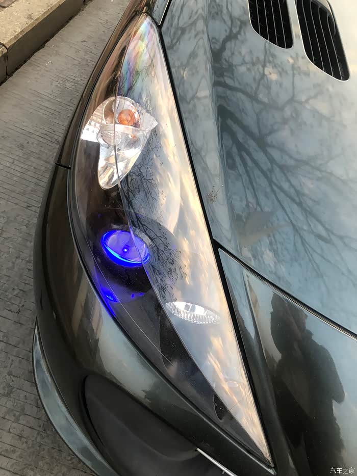 出标致207大灯总成(台湾depo大灯改宝马拆车海拉三)