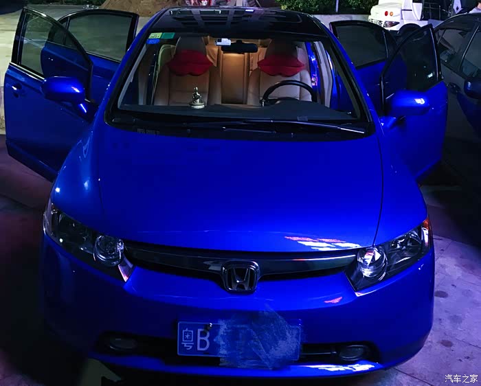 八代老思域全车改色