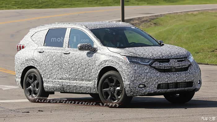 2017全新crv谍照尾部前脸侧面高清大图