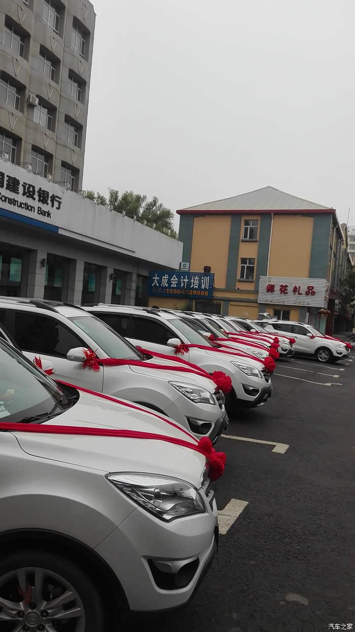 哈尔滨市冰城cs35车友会豪华的婚礼车队