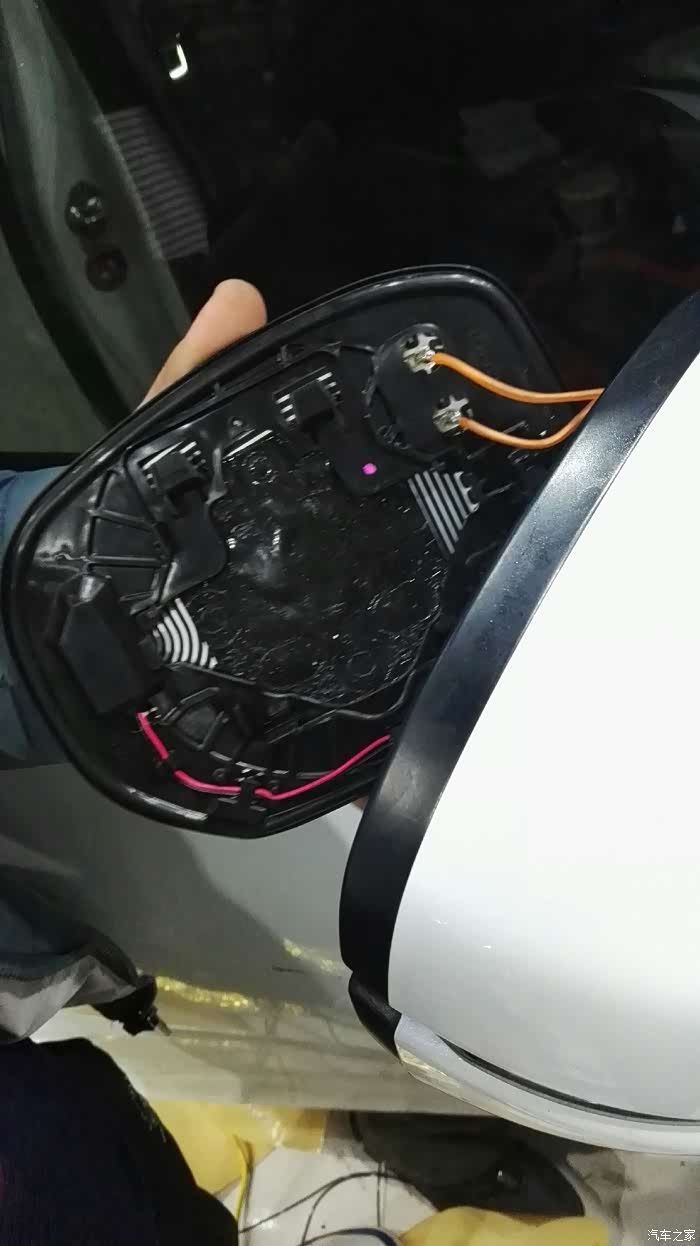 15款奥德赛智享版倒车镜加热改装