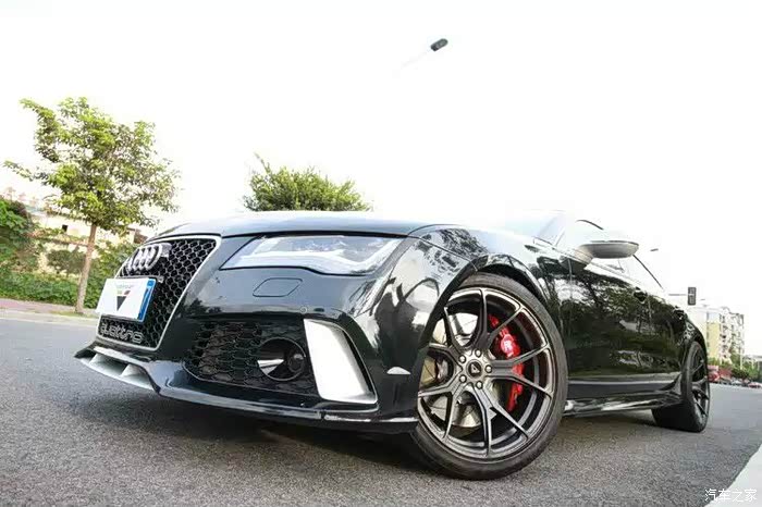 原创奥迪a7改r20进口大v轮毂心得多图