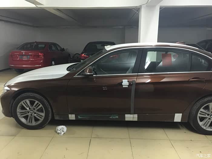 马上提车了320li栗铜棕