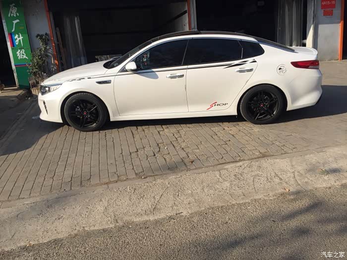 【图】哥们儿新提的k5 升级改装轮毂短簧_起亚k5论坛_汽车之家论坛