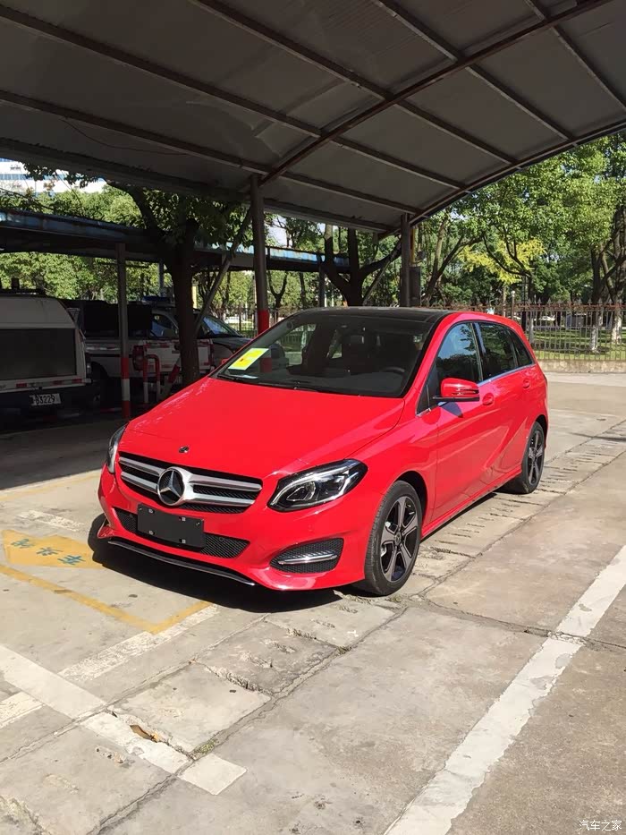 【图】时尚小b200红色的回头率还是挺高的_奔驰b级论坛_汽车之家论坛