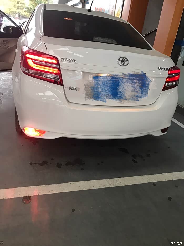 威驰改装雾灯完毕