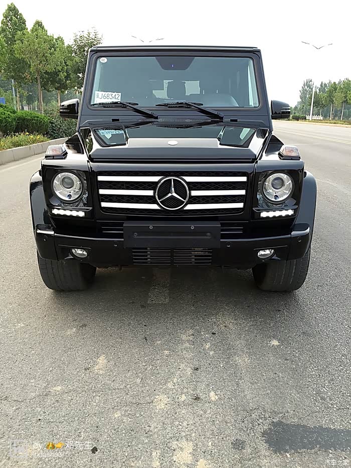 15款奔驰g500改装排气轮胎轮毂