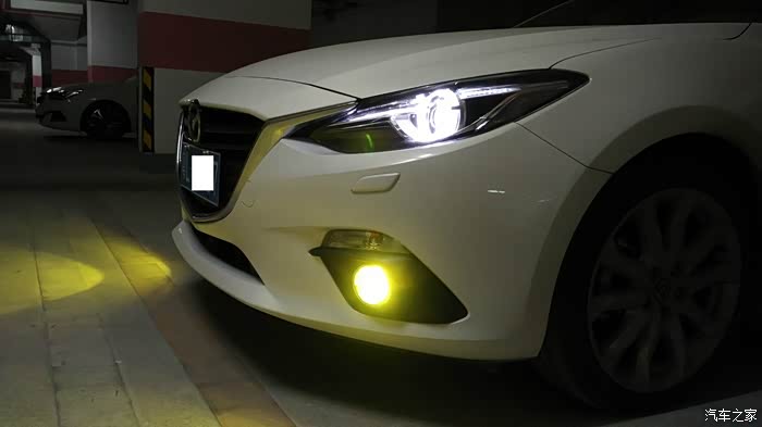 黄金眼led雾灯,带爆闪效果