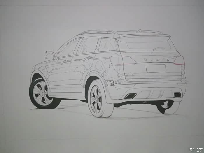 【吉手绘】手绘哈弗h6 coupe