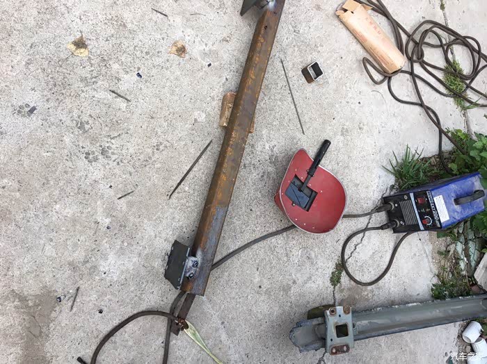 13款朗逸自制拖车杠申精