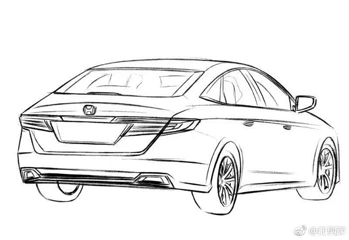 十代雅阁最新尾部设计谍照