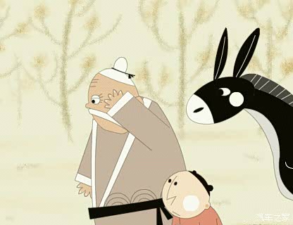 多一分文明多一份和谐雅阁爷孙骑驴