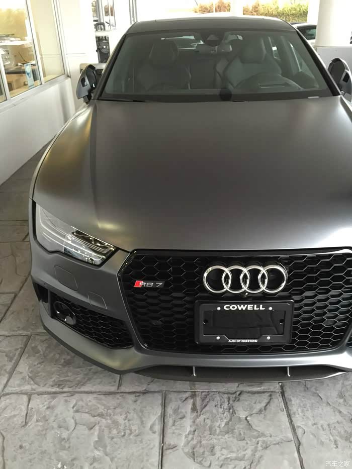 【图】rs7,原厂哑光灰,一个字帅_奥迪rs论坛_汽车之家论坛