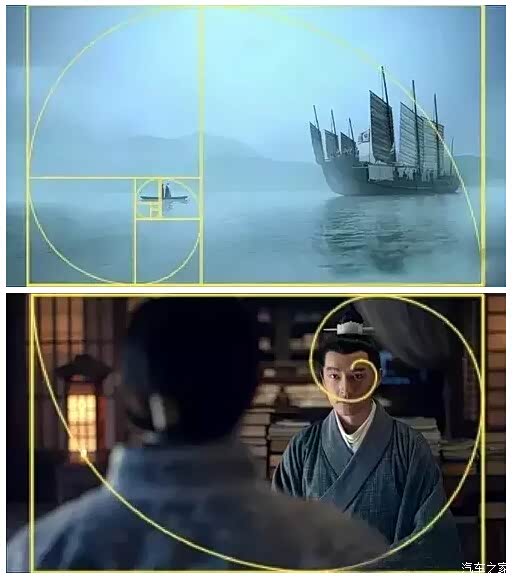 黄金螺旋:斐波那契螺旋线(听起来很高大上的样子~),大概以后看图都会