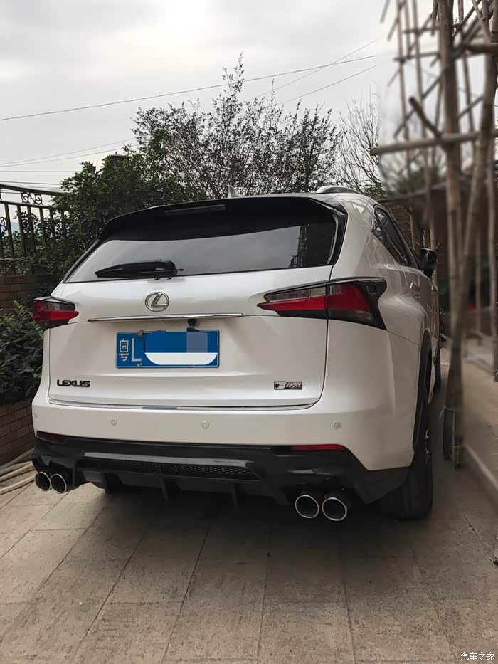 新作业乞丐版nx200改碳纤维后包围排气管四出