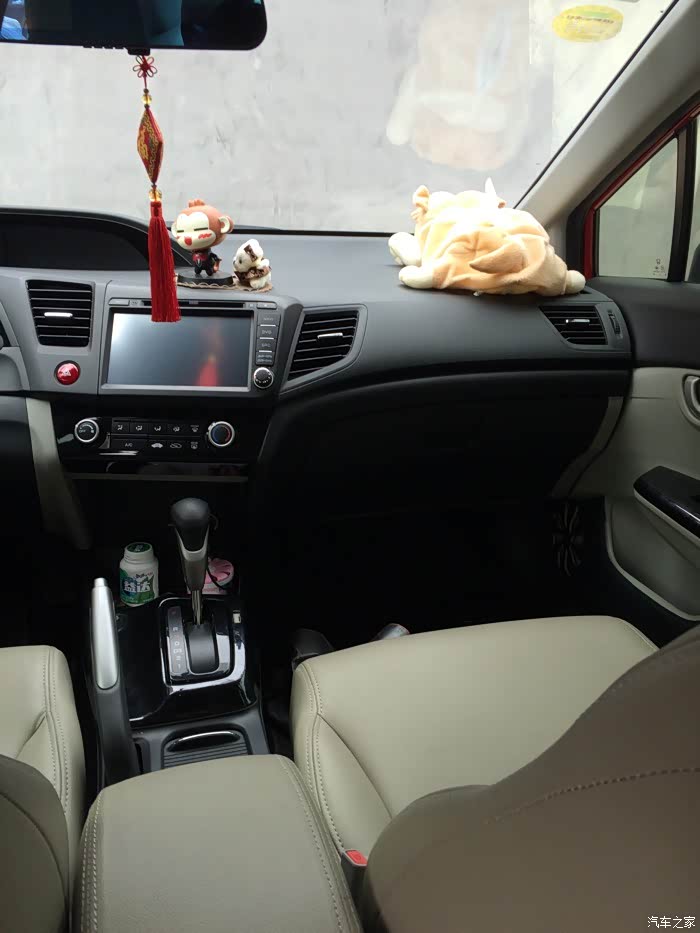 【图】9.5代自经改黑内饰咯_思域论坛_汽车之家论坛