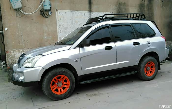 【图】自制后爬梯 改装行李框_威麟x5论坛_汽车之家论坛