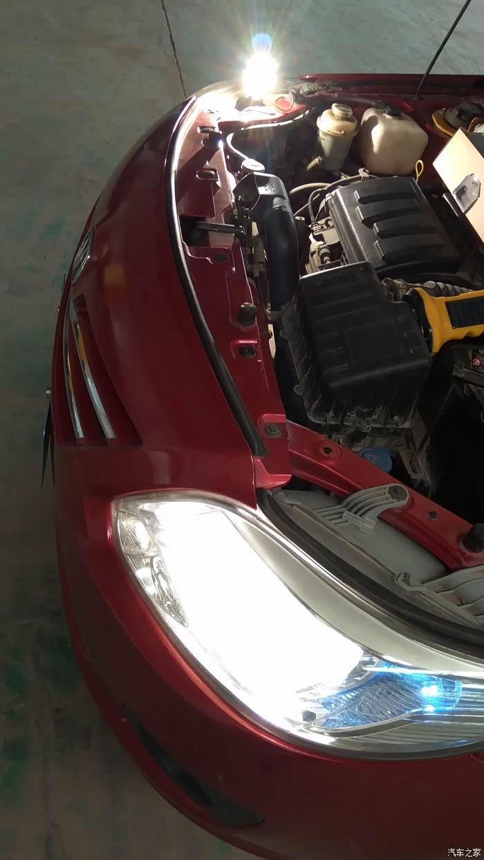 山东长安车友会自己动手更换led远近光一体大灯