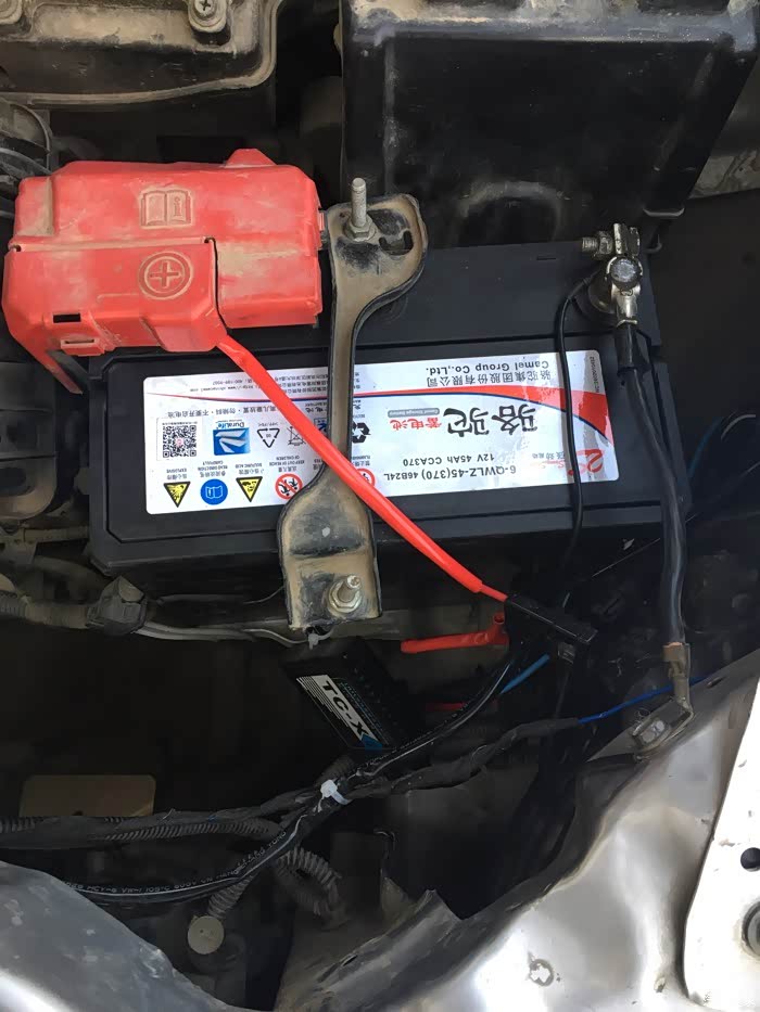 今天换了骆驼电瓶45an的上图啦