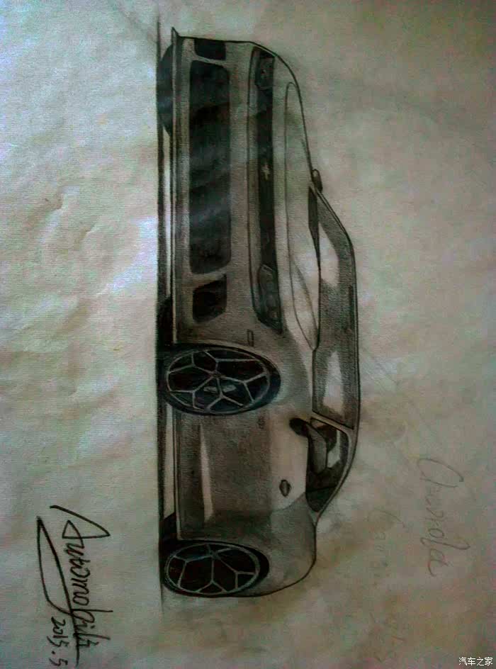 献上一幅刚刚完成的科迈罗手绘巨作,献丑了!