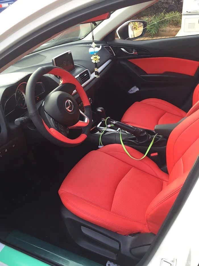 有谁包过全红的真皮座椅的