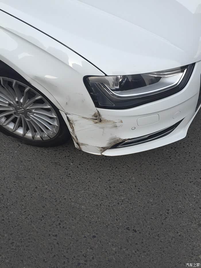 【图】新车第二天就被撞,好心塞_奥迪a4l论坛_汽车之家论坛