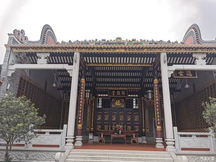 驾长安cs75游非常霸气的南庄霍氏大宗祠