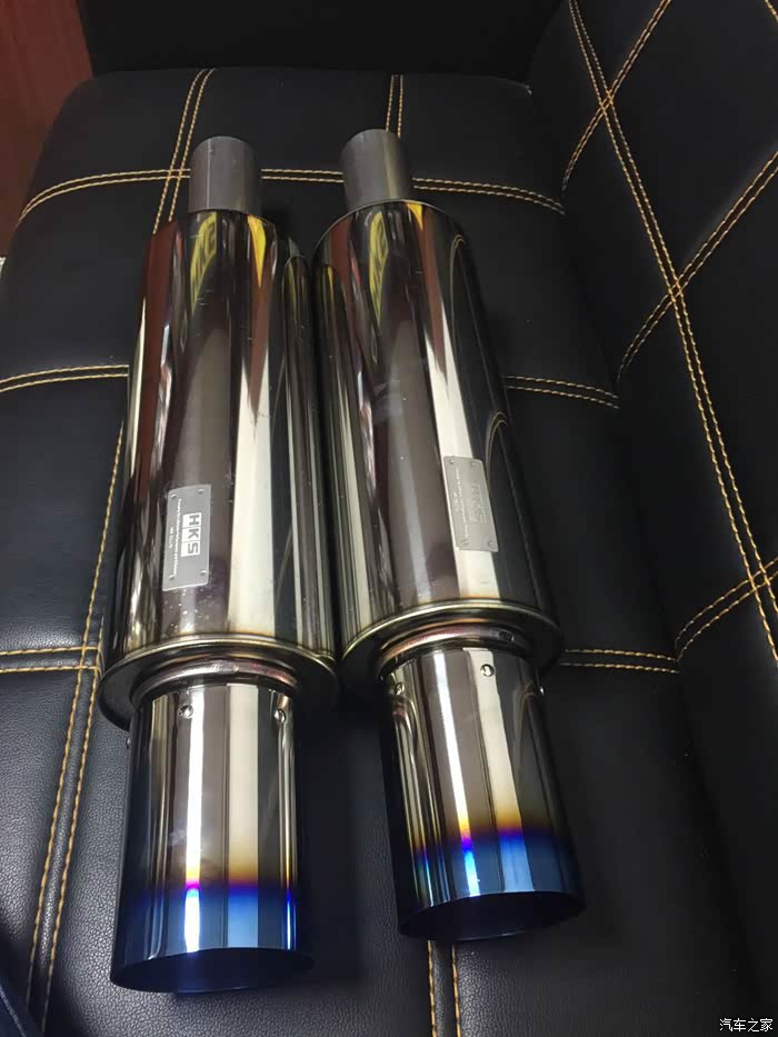 【出售】hks hi power hks通用排气 hks焊接烤蓝尾嘴尾段排气