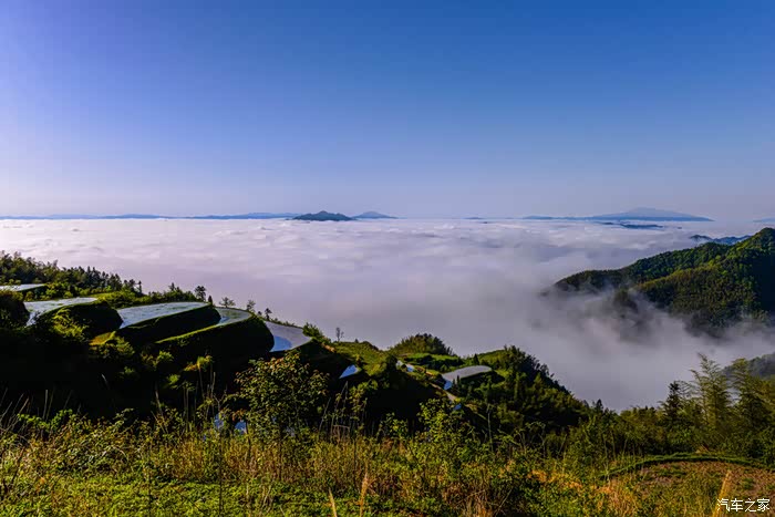 携手小v入云端走进新化古台山日出云海