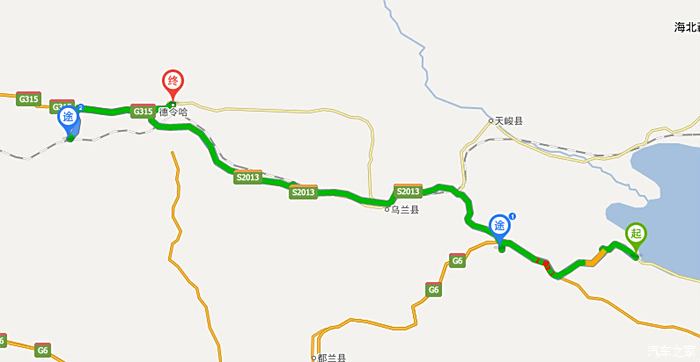 黑馬河至德令哈,全程400km左右(有重複線路所以公里數會).