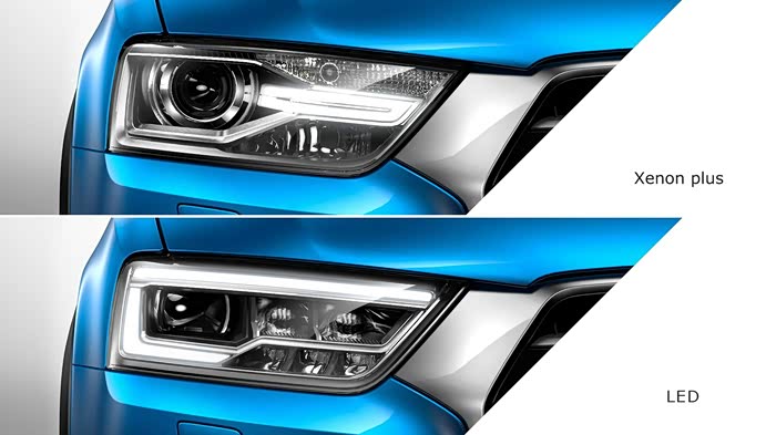 奥迪新q3前大灯简单图解