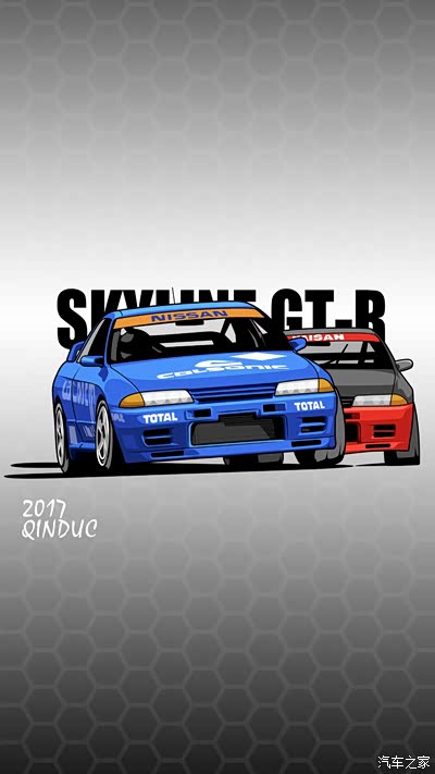 小秦老师【你说我画2.7】我花一百块买了台gtr(附带壁纸)