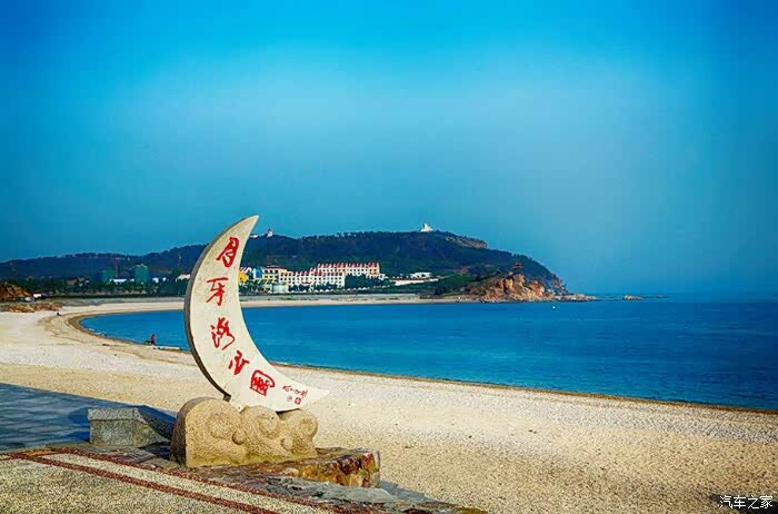 我在车里迷瞪会,两点时,我们前往月牙湾景区