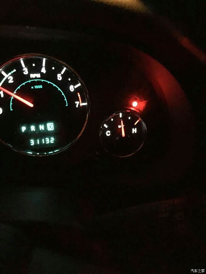 【图】水温表上红灯一直闪什么意思_牧马人论坛_汽车之家论坛