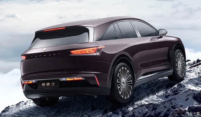 迎面走来的是恒驰3一款c级豪华电动suv