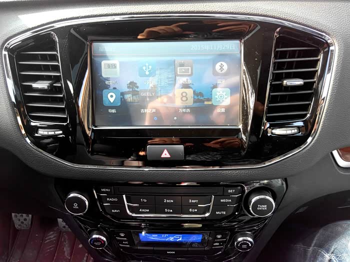 2015年吉利GX7、GX9惠州凯越电子导航内置