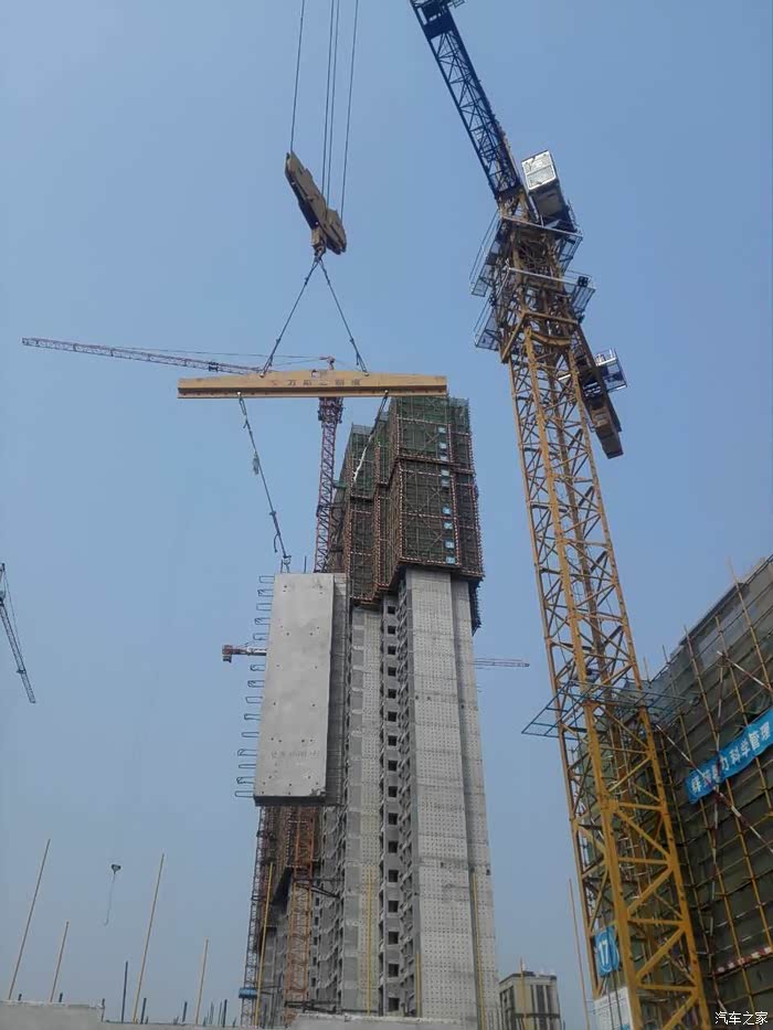 全装配式高层住宅楼施工图片剪辑