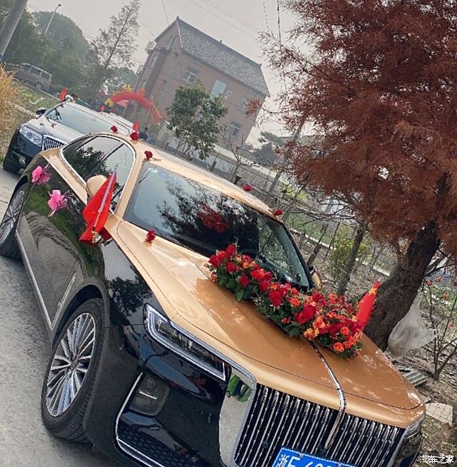 紅旗h9當婚車太帥了